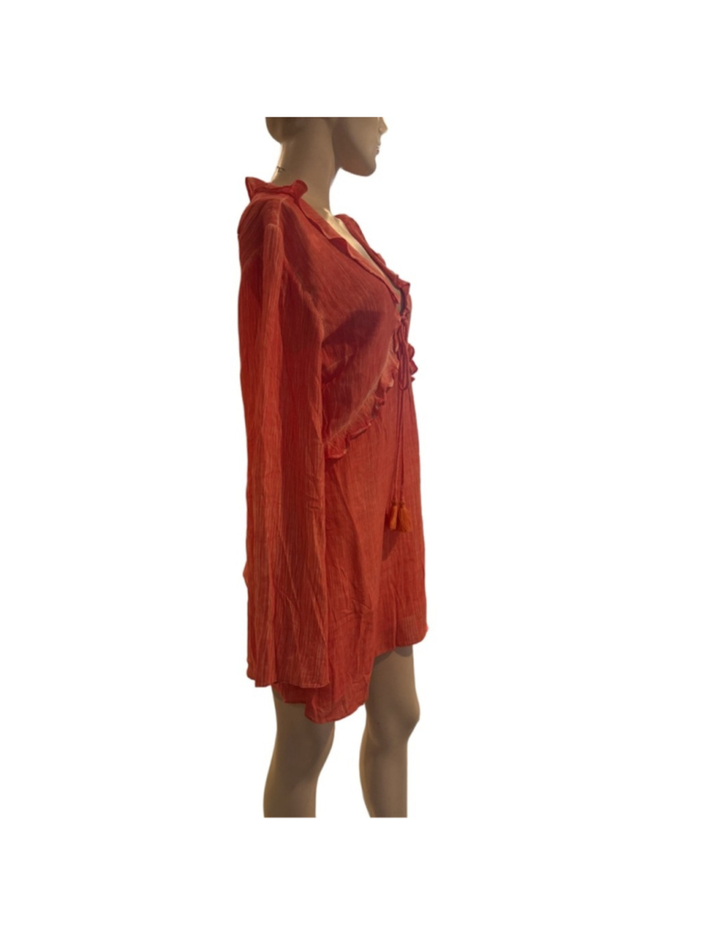 Rococo Sand Vibrant Orange Mini Dress - Picture 6 of 13